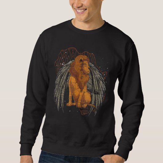 Zoo-Tier Löwe Afrika Safari-Tier Flügel Lio Sweatshirt (Vorderseite)