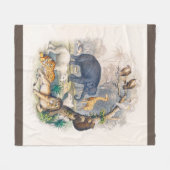 Zoo, Tier, niedlich, Tiere, Natur, Wildtiere Fleecedecke (Vorderseite (Horizontal))