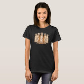 Zoo-Tier Niedliche Erdmännchen Afrika Safari Erdm T-Shirt (Vorne ganz)