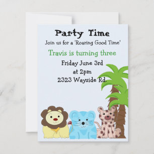 Zoo-Tier-Party-Einladung Einladung