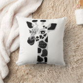 Zoo-Tier-Schwarzweiss-Giraffen-Wurfs-Kissen Kissen (Decke)