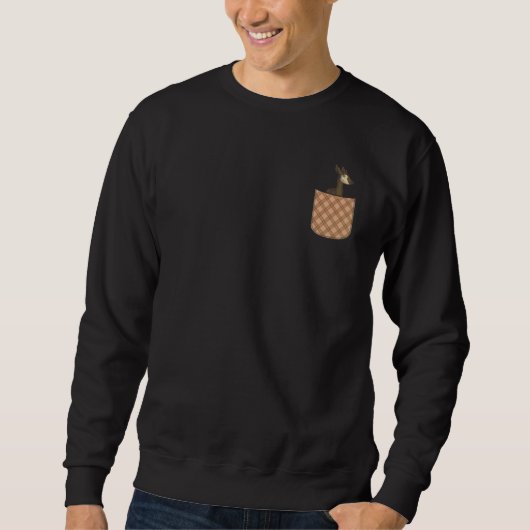 Zoo-Tier Süße Tasche Afrika Safari-Tier Okapi Sweatshirt (Vorderseite)