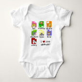 Zoo-Tier-T-Shirts und Geschenke Baby Strampler (Vorderseite)
