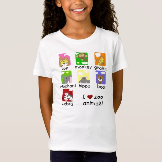 Zoo-Tier-T-Shirts und Geschenke T-Shirt (Vorderseite)