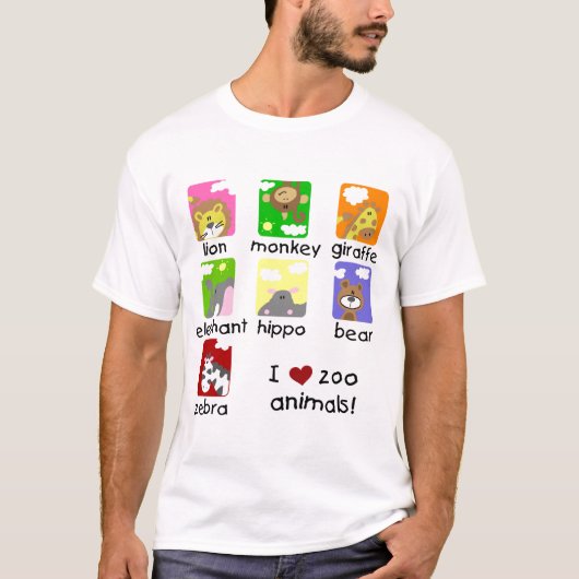 Zoo-Tier-T-Shirts und Geschenke T-Shirt (Vorderseite)