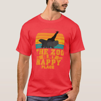 Zoo-Tier Tiere Mädchen T-Shirt