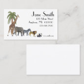 Zoo-Tier-Visitenkarte Visitenkarte (Vorne/Hinten)