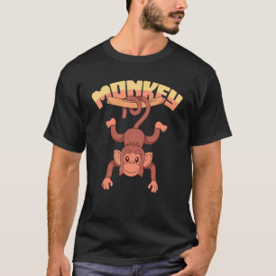 Zoo Tieraffe Schimpanze Niedlicher Affe T-Shirt