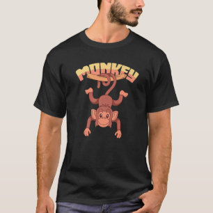 Zoo Tieraffe Schimpanze Niedlicher Affe T-Shirt