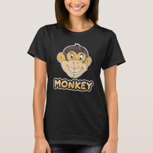 Zoo Tieraffe Schimpanze Niedlicher Affe T-Shirt