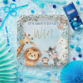 Zoo-Tiere Baby Shower - Es Wird Wild! Pappteller (Party)
