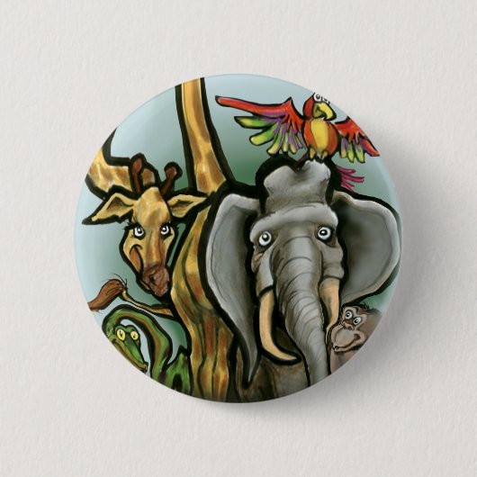Zoo-Tiere Button (Vorderseite)
