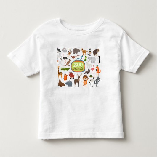 Zoo-Tiere Kleinkind T-shirt (Vorderseite)