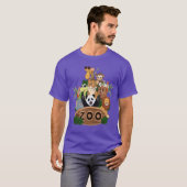 Zoo-Tiere Mädchen T-Shirt (Vorne ganz)
