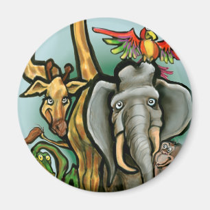 Zoo-Tiere Magnet