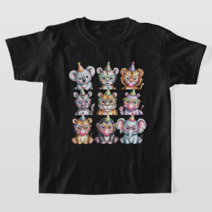Zoo-Tiere-Wildlife-Geburtstagsfeier Zoo-Tag T-Shirt