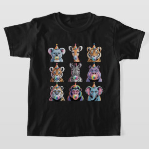 Zoo-Tiere-Wildlife-Geburtstagsfeier Zoo-Tag T-Shirt