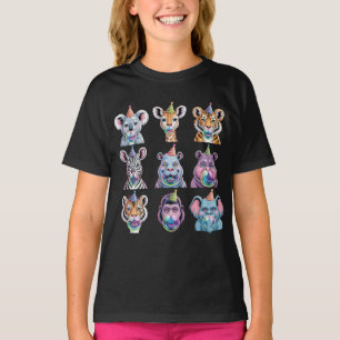 Zoo-Tiere-Wildlife-Geburtstagsfeier Zoo-Tag T-Shirt