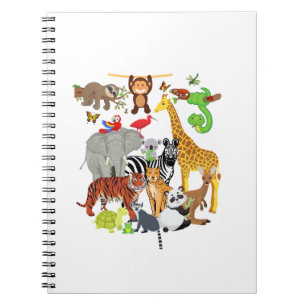 Zoo Tiere Wildnis Geburtstagsparty Zoo Tag 26 Ani Notizblock