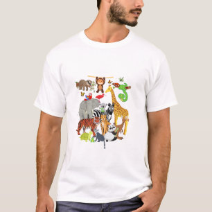 Zoo Tiere Wildnis Geburtstagsparty Zoo Tag 26 Ani T-Shirt