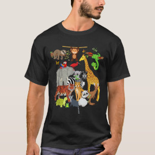 Zoo Tiere Wildnis Geburtstagsparty Zoo Tag 26 Ani T-Shirt