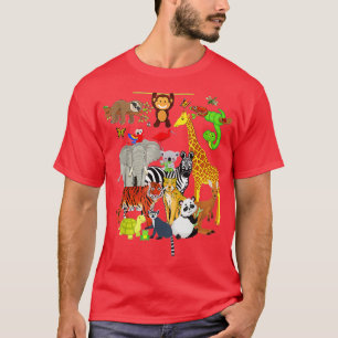 Zoo Tiere Wildnis Geburtstagsparty Zoo Tag 26 Ani T-Shirt