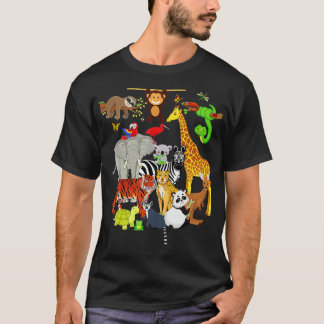 Zoo Tiere Wildnis Geburtstagsparty Zoo Tag 26 Ani T-Shirt