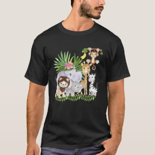 Zoo-Tiere Wildtier-Geburtstagsfeier Ein Tag im Z T-Shirt
