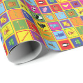 Zoo-Tierverpackungs-Papier-Geburtstags-Party Geschenkpapier (Rolleneckpunkt)