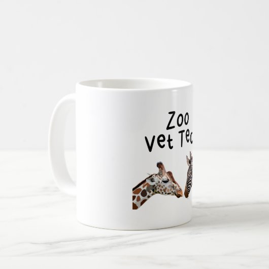 Zoo Vet Tech Kaffeetasse (Vorderseite Links)