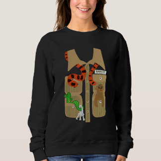 Zoo Wärter Halloween Kostüm DIY Dschungel Safari E Sweatshirt