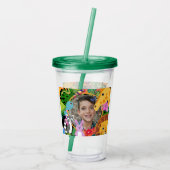 Zoo Wild Animal Jungle Safari Kindergeburtstag Acryltrinkbecher (Rückseite)