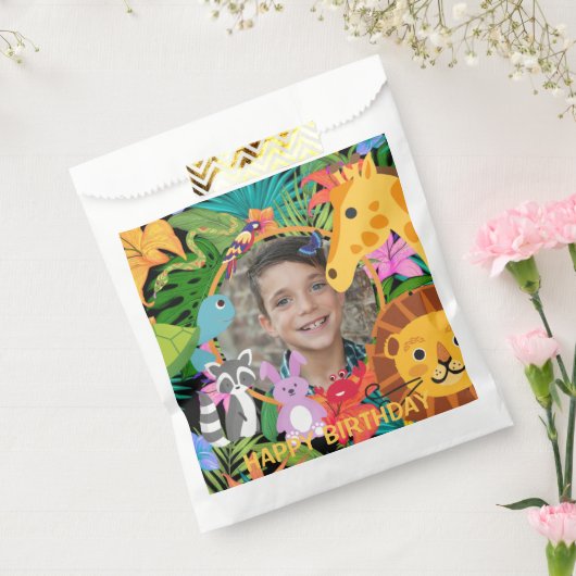 Zoo Wild Animal Jungle Safari Kindergeburtstag Geschenktütchen (Versiegelt)
