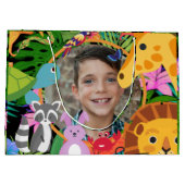 Zoo Wild Animal Jungle Safari Kindergeburtstag Große Geschenktüte (Rückseite)