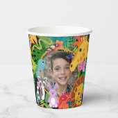 Zoo Wild Animal Jungle Safari Kindergeburtstag Pappbecher (Rückseite)