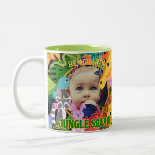 Zoo Wild Animal Jungle Safari Kindergeburtstag Zweifarbige Tasse