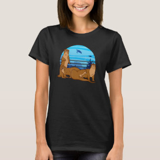 Zoo-Wildtier-Tier-Zoo- Pfleger Seeotter Marine T-Shirt