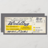 Zoo Wildtiere Hochzeitseintrittskarten Einladung (Vorne/Hinten)