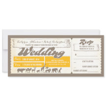 Zoo Wildtiere Hochzeitseintrittskarten