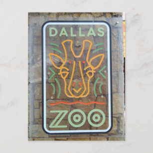 Zoo-Zeichen Postkarte