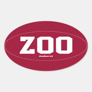 Zoo Zoomass Amherst Oval Autoaufkleber Ovaler Aufkleber