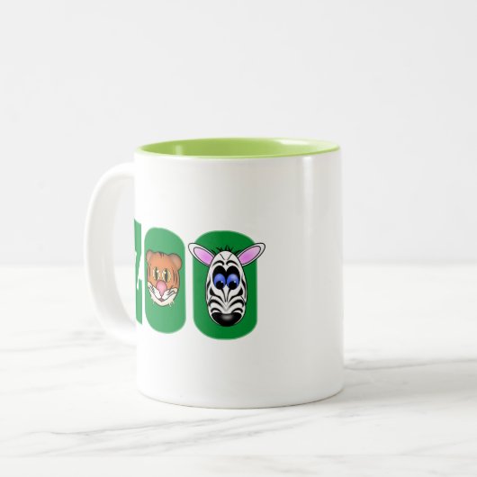 ZOO ZWEIFARBIGE TASSE (Vorderseite Links)