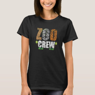 Zoocrew Zoo Crew Afrikanische Tiere Zebra Giraffe  T-Shirt