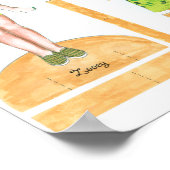 Zooey and Genesis Paper Doll Set - Play or Display Poster (Ecke)