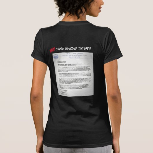 Zooey Zephyr SPEAKS für die USA T-Shirt (Rückseite)