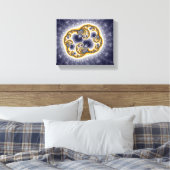 Zooh - Fraktal Leinwanddruck (Insitu (Schlafzimmer))