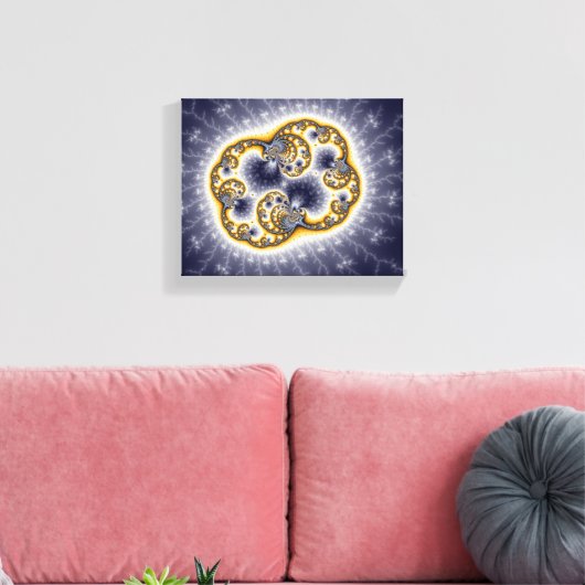 Zooh - Fraktal Leinwanddruck (Insitu (Wohnzimmer))