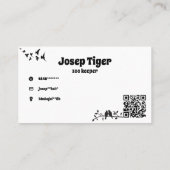 Zookartenfunke Visitenkarte (Rückseite)