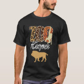 Zookeeper African Animal Zebra Leopard Print Savan T-Shirt (Vorderseite)