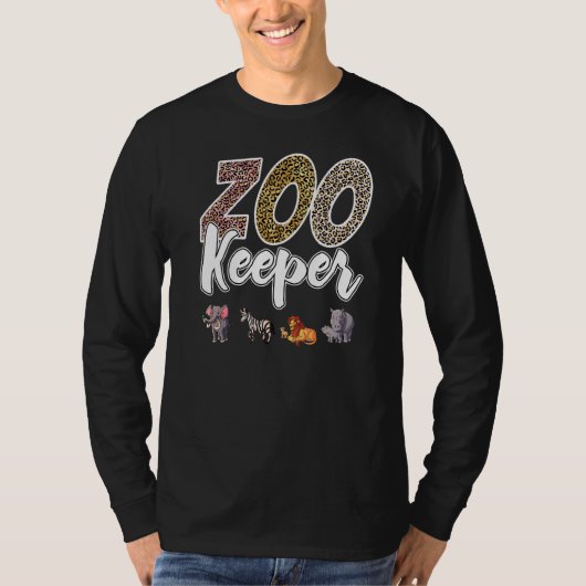 Zookeeper African Savanna Safari Wild Animal Worke T-Shirt (Vorderseite)